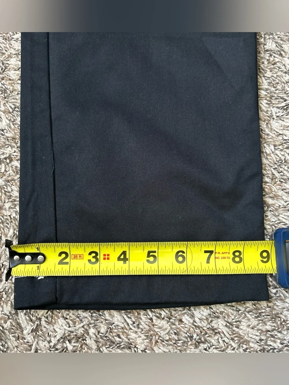 True Religion Black Cargo Pants with White Contrast Stitching